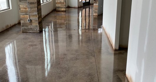 Basement floor coatings, decorative wall plastering